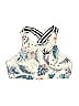 Gap Fit Print Ivory Swimsuit Top Size S - photo 1