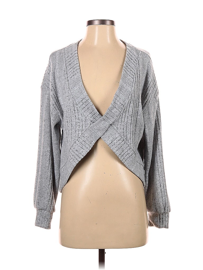 Pre-owned Unbranded Cardigan Sweater In Gray