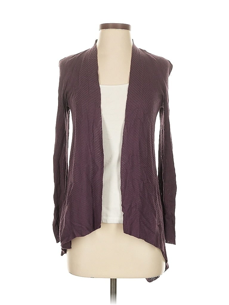Pre-owned Coldwater Creek Cardigan Sweater In Purple