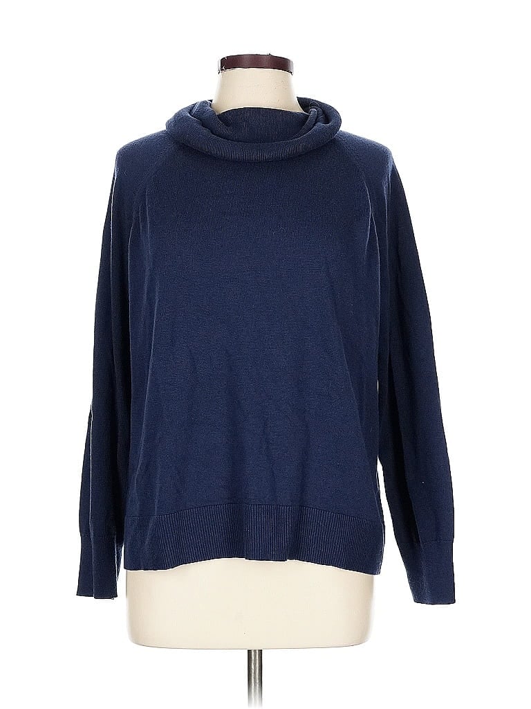 Pre-owned Caslon Turtleneck Sweater In Blue