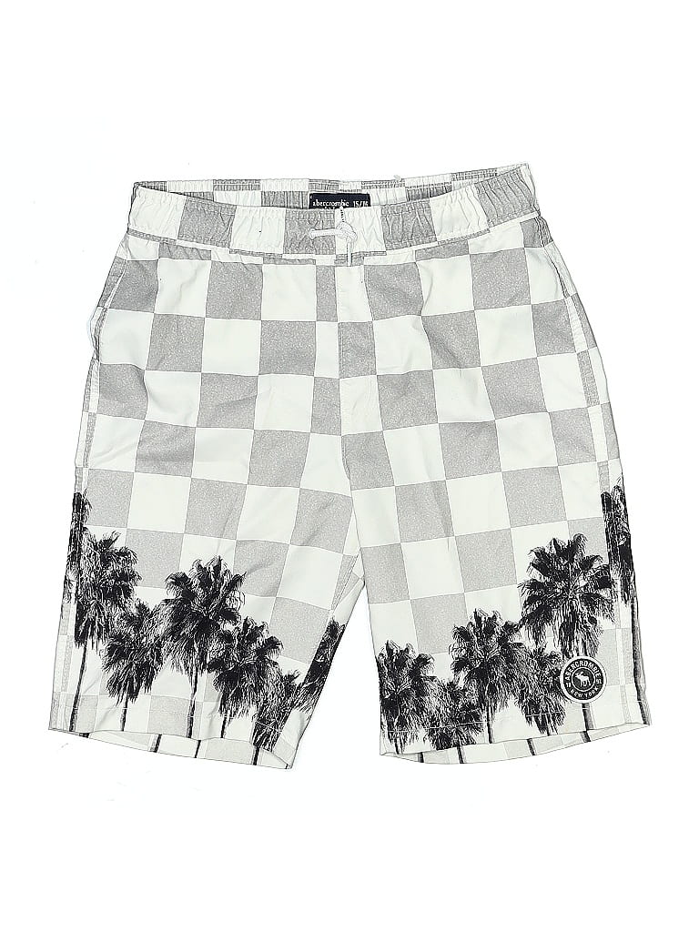 Click to view more detailed imagery on our partner's website Pre-owned Abercrombie Kids' Board Shorts In Gray
