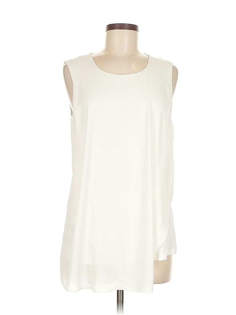 BLACK LABEL BY CHICO'S Pre-owned Sleeveless Blouse In White