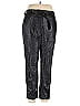 Ann Taylor LOFT 100% Polyester Black Casual Pants Size 12 - photo 1
