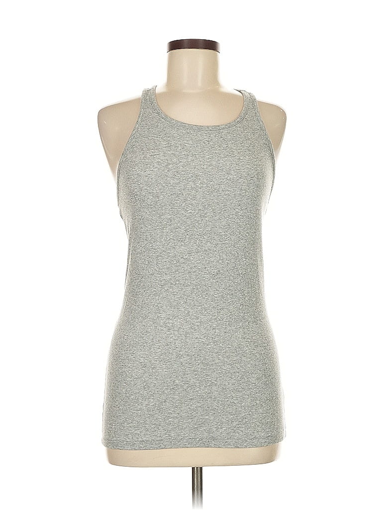 Pre-owned Vsx Sport Tank Top Silver Halter Neckline Tops