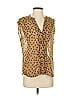 Kenar 100% Polyester Gold Sleeveless Blouse Size S - photo 1