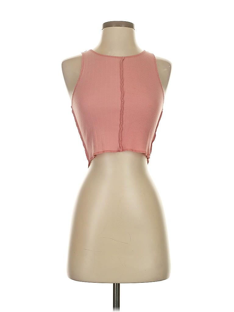Click to view more detailed imagery on our partner's website Pre-owned American Eagle Outfitters Tank Top Pink Halter Neckline Tops