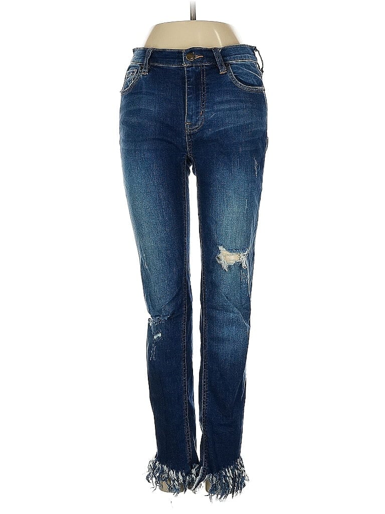 Pre-owned Free People Jeans In Blue
