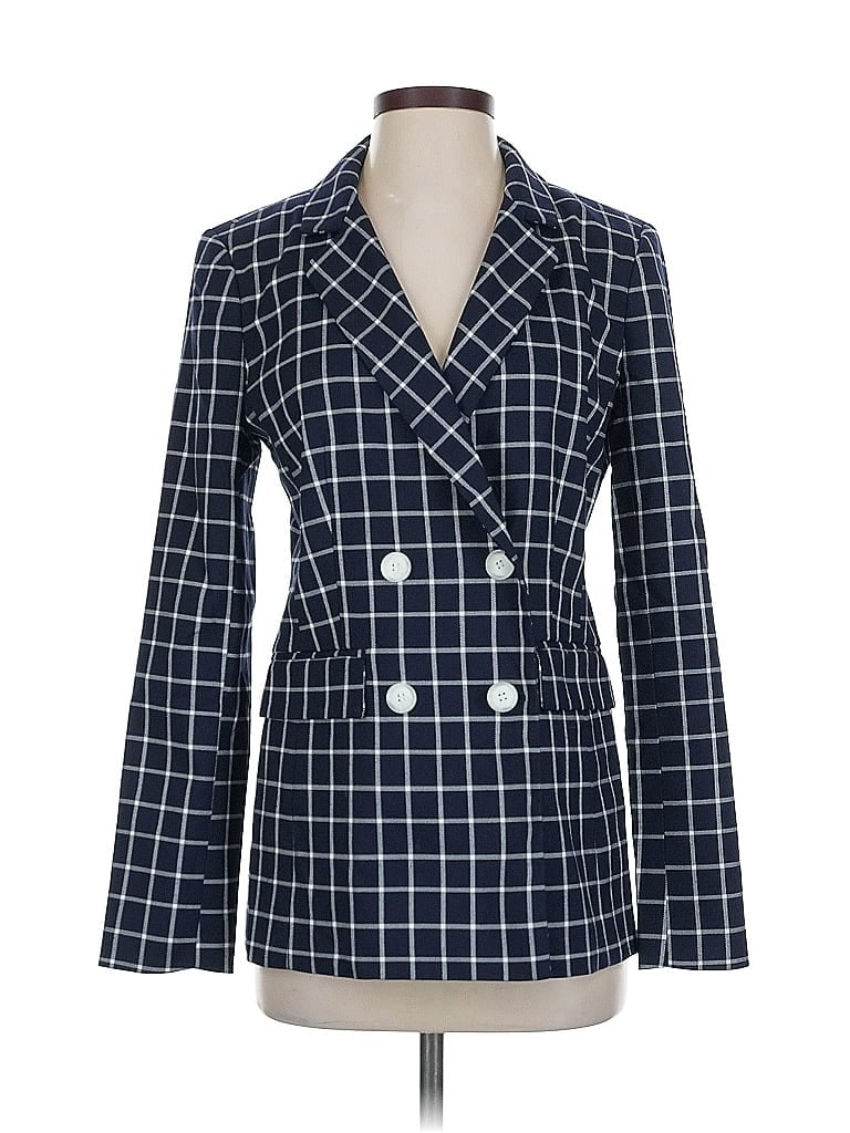 Pre-owned Halogen Blazer Jacket In Blue