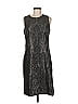 J. McLaughlin Metallic Gray Cocktail Dress Size 8 - photo 1