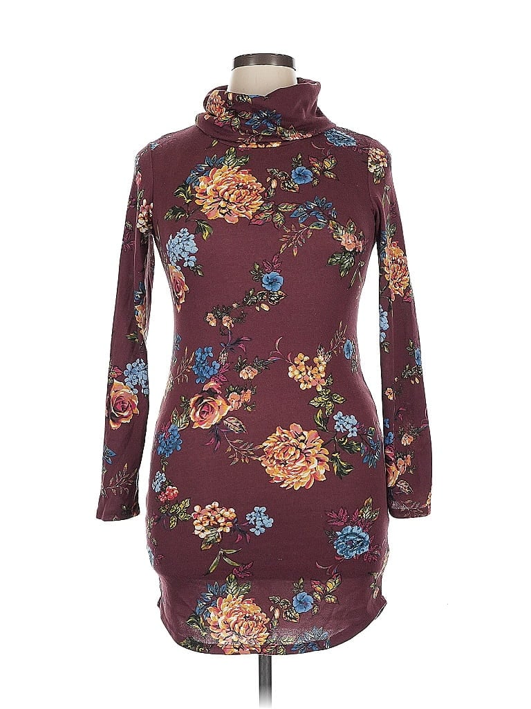 Pre-owned Rue21 Casual Dress In Burgundy