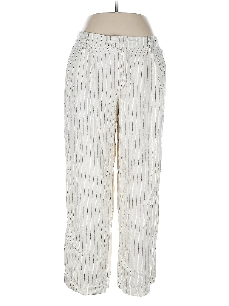 Pre-owned A New Day Linen Pants In Silver