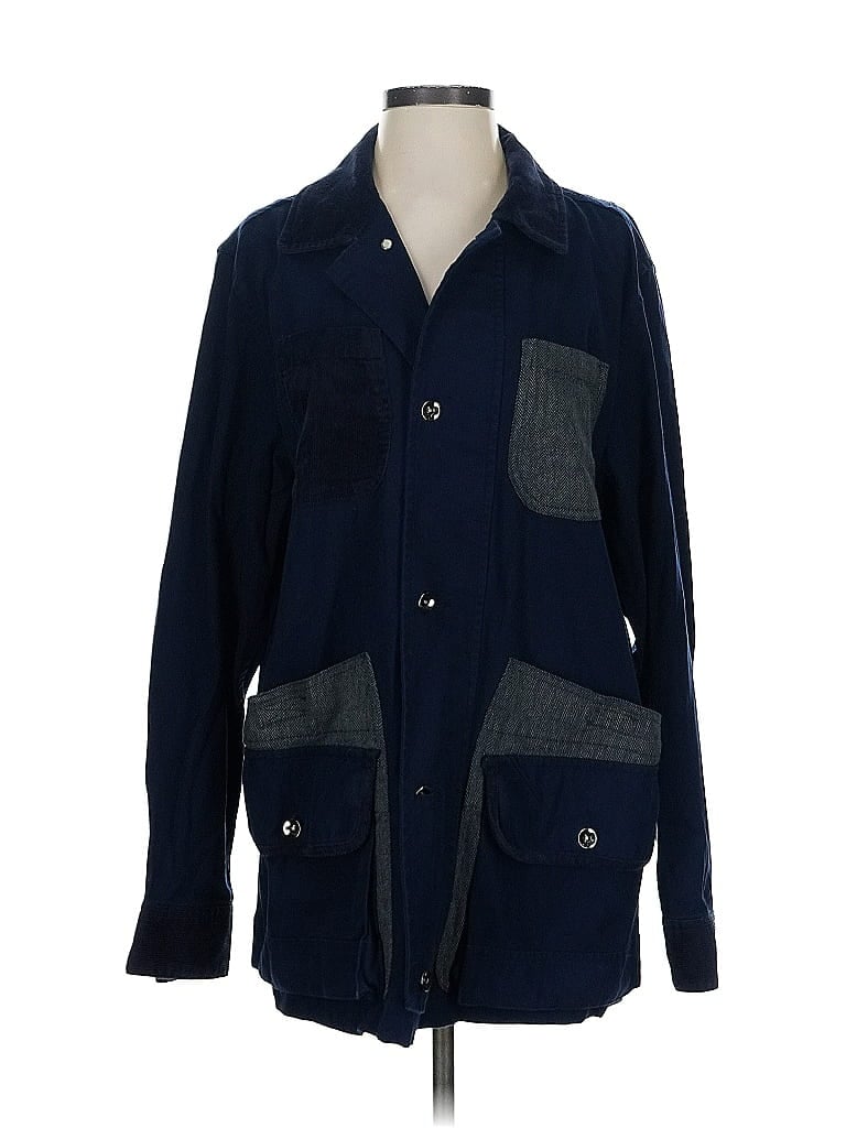 Pre-owned Sun + Stone Jacket In Blue