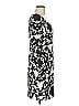 Leifnotes 100% Polyester Print Black Casual Dress Size 6 - photo 4