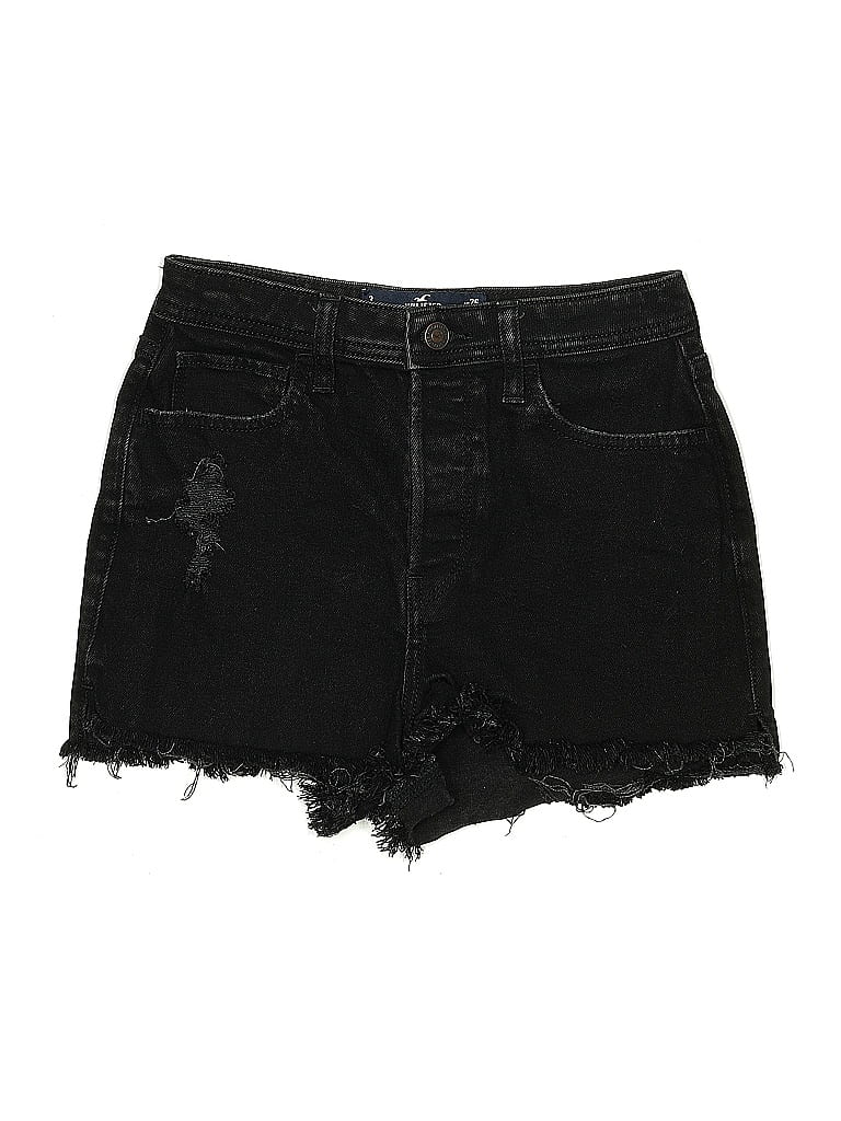 Click to view more detailed imagery on our partner's website Pre-owned Hollister Denim Shorts In Black