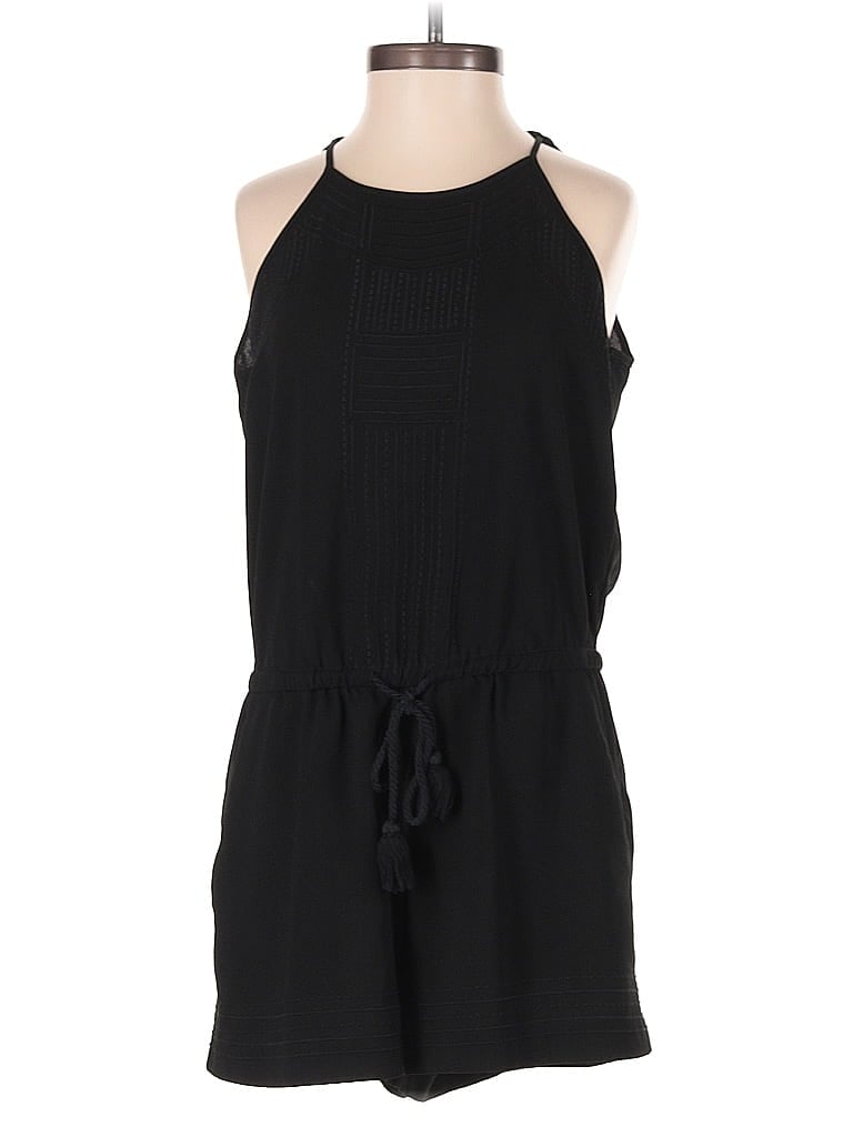 Pre-owned Ann Taylor Loft Romper In Black