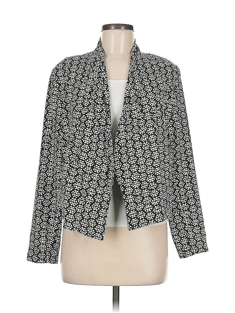 Pre-owned Feathers By Tolani Blazer Jacket In Gray