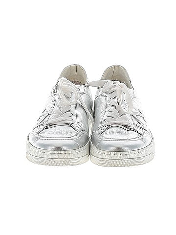 OFF-WHITE Leather 2.0 Metallic Sneakers (view 2)