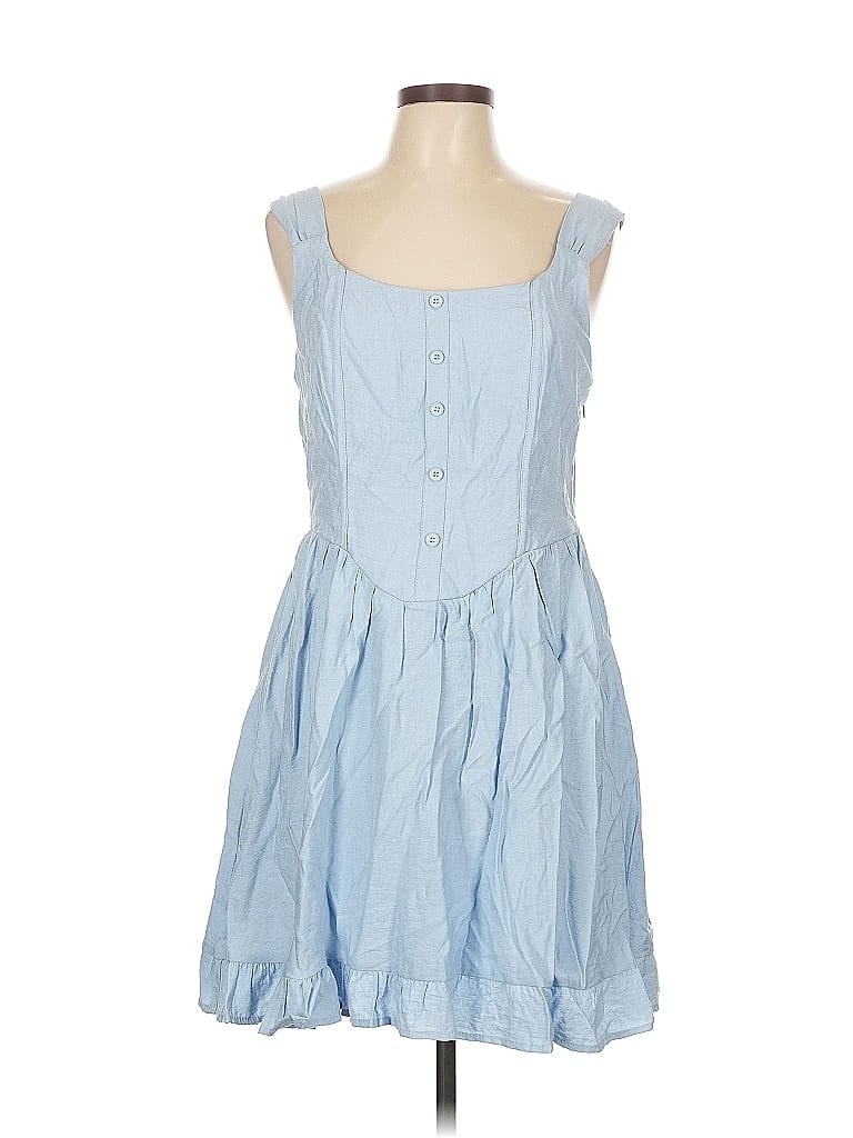 Pre-owned Willow & Root Casual Dress In Blue