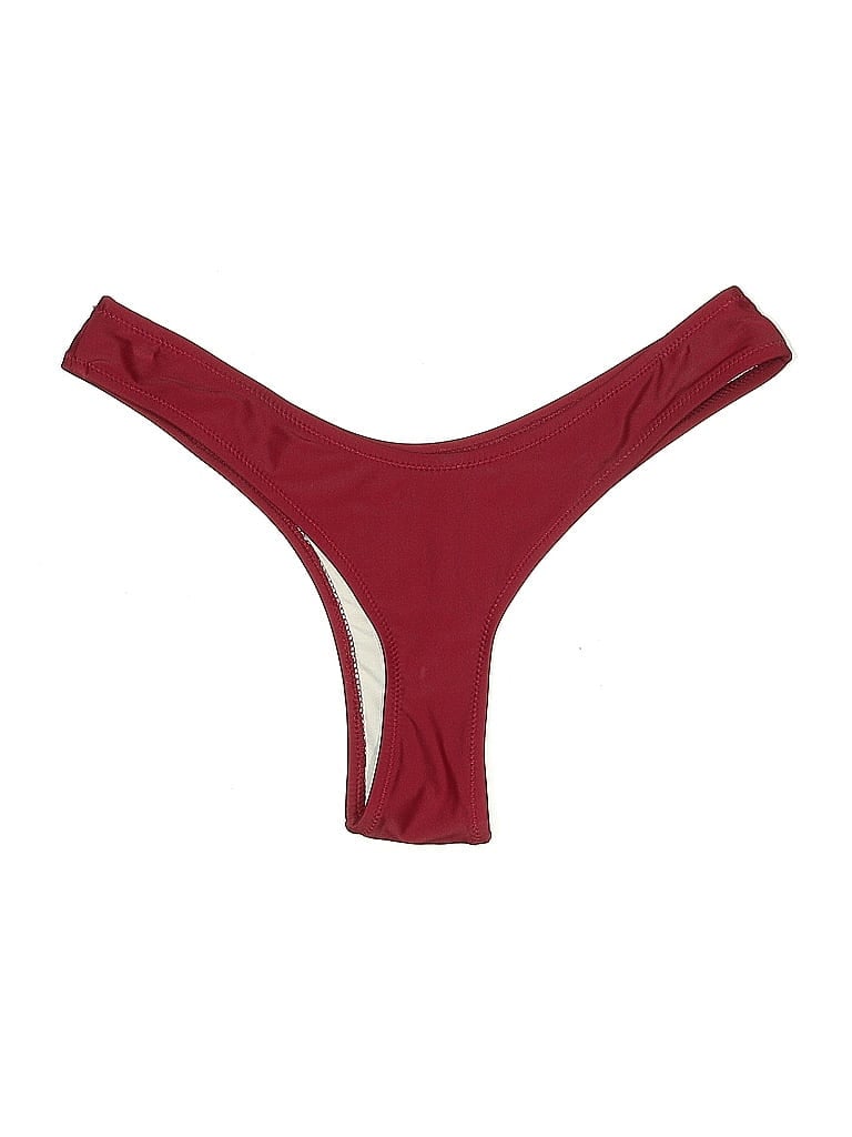 Pre-owned Assorted Brands Swimsuit Bottoms In Burgundy