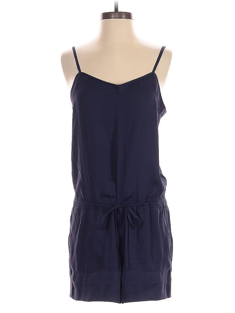 Pre-owned Ann Taylor Loft Romper In Blue
