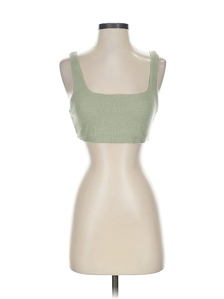 Pre-owned Better / Together Tube Top Green Square Neckline Tops