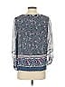 Joie 100% Silk Blue 3/4 Sleeve Silk Top Size XS - photo 2