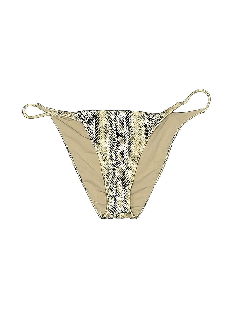 Pre-owned Skin By Same Swimsuit Bottoms In Gold
