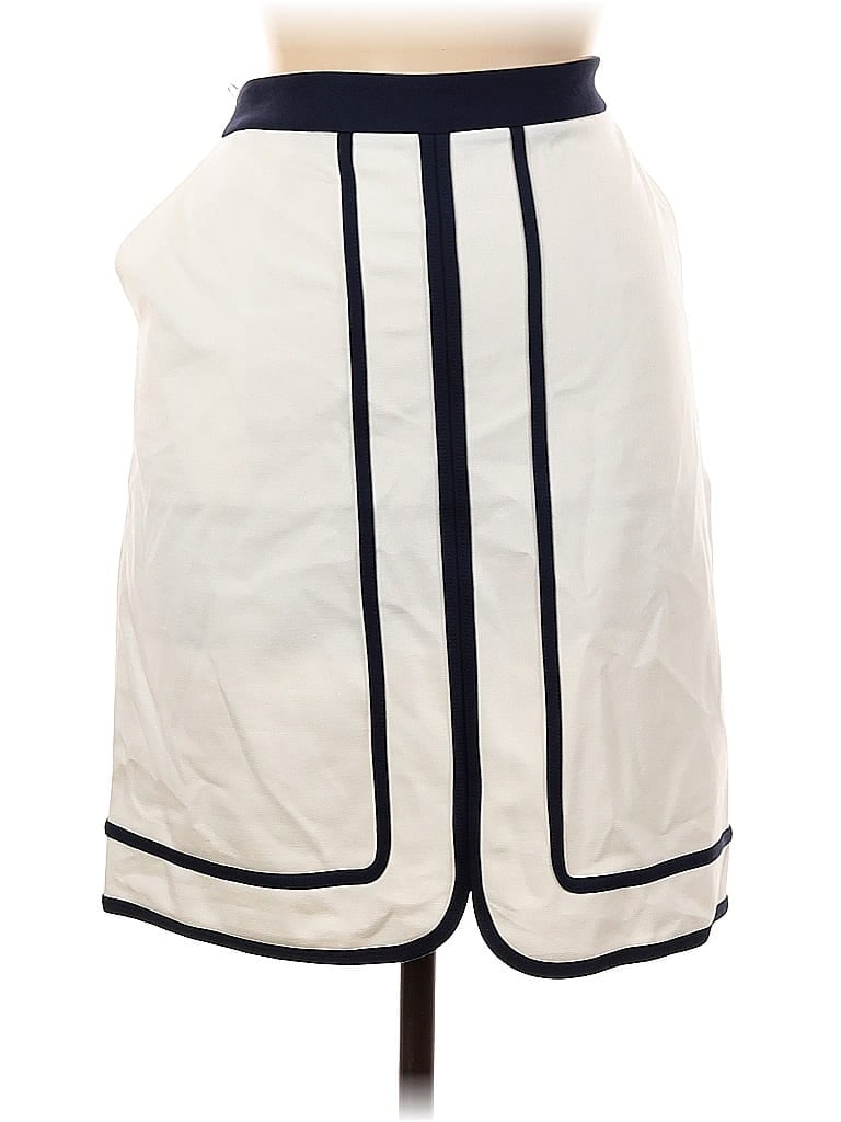 Pre-owned J. Mclaughlin Casual Skirt In White