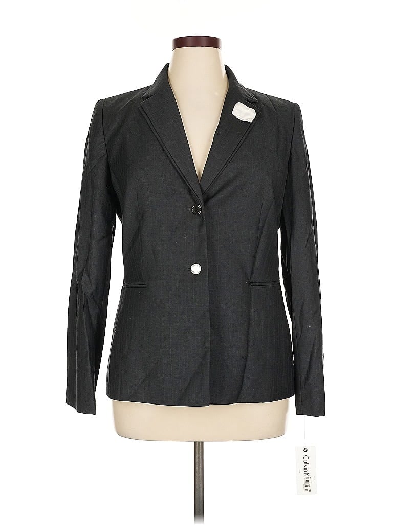 Pre-owned Calvin Klein Blazer Jacket In Gray