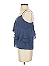 J.Crew 100% Polyester Blue Sleeveless Blouse Size 2 - photo 5