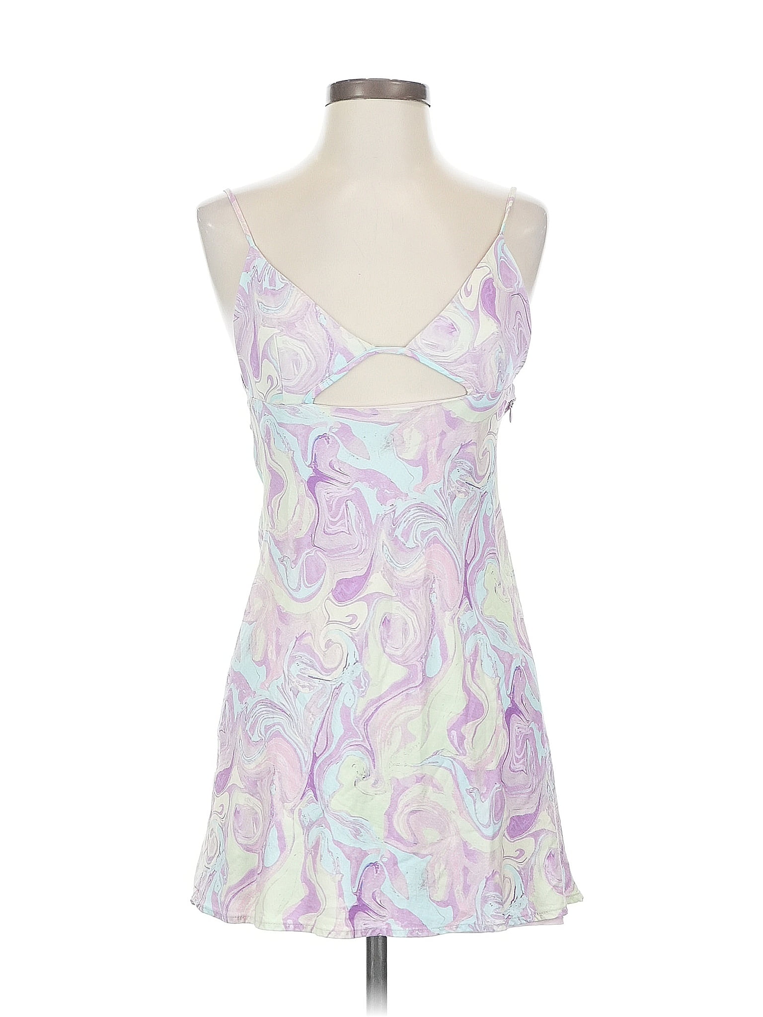 Zara Paisley Purple Cocktail Dress Size S