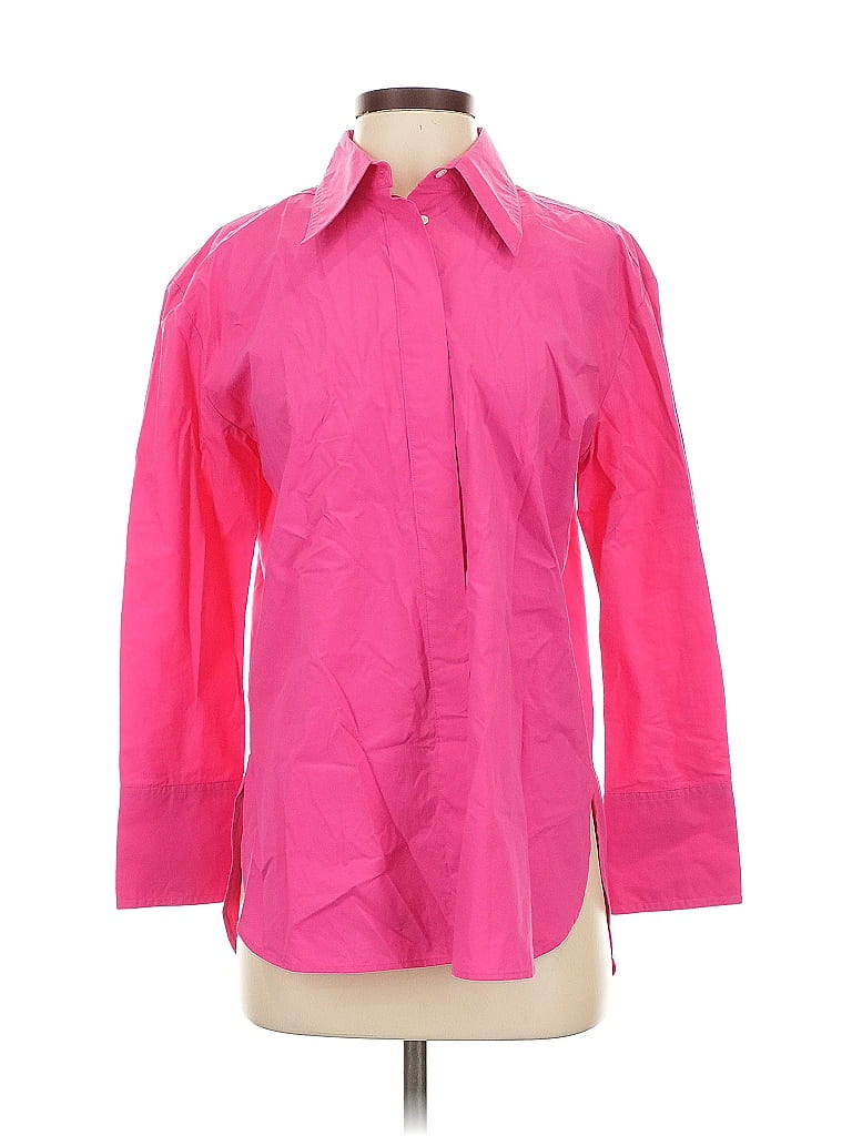 Pre-owned Banana Republic 3/4 Sleeve Button Down Shirt In Pink