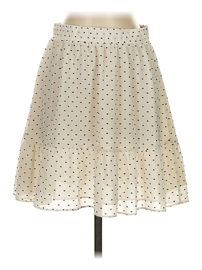 Pre-owned Ann Taylor Loft Casual Skirt In White