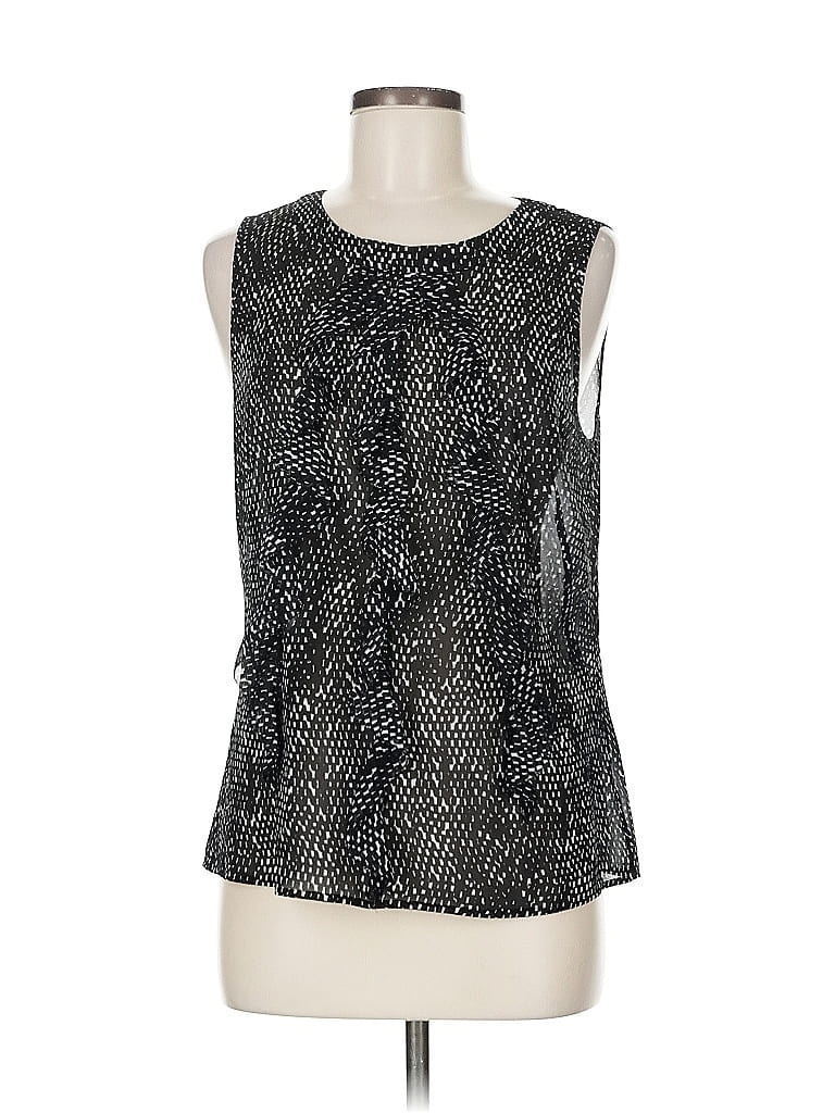 Click to view more detailed imagery on our partner's website Pre-owned Ann Taylor Factory Sleeveless Blouse In Silver