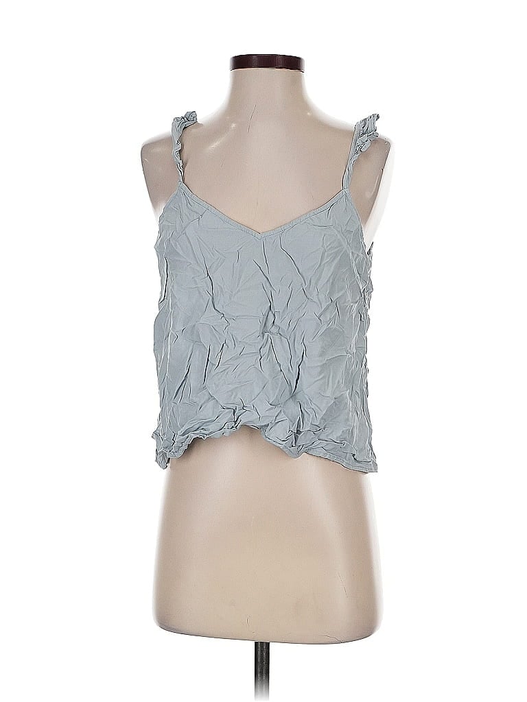 Pre-owned Banana Republic Factory Store Tank Top Blue Strapless Neckline Tops