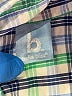 Bella Bliss 100% Cotton Plaid Green Blue Long Sleeve Button-Down Shirt Size 7 - photo 3
