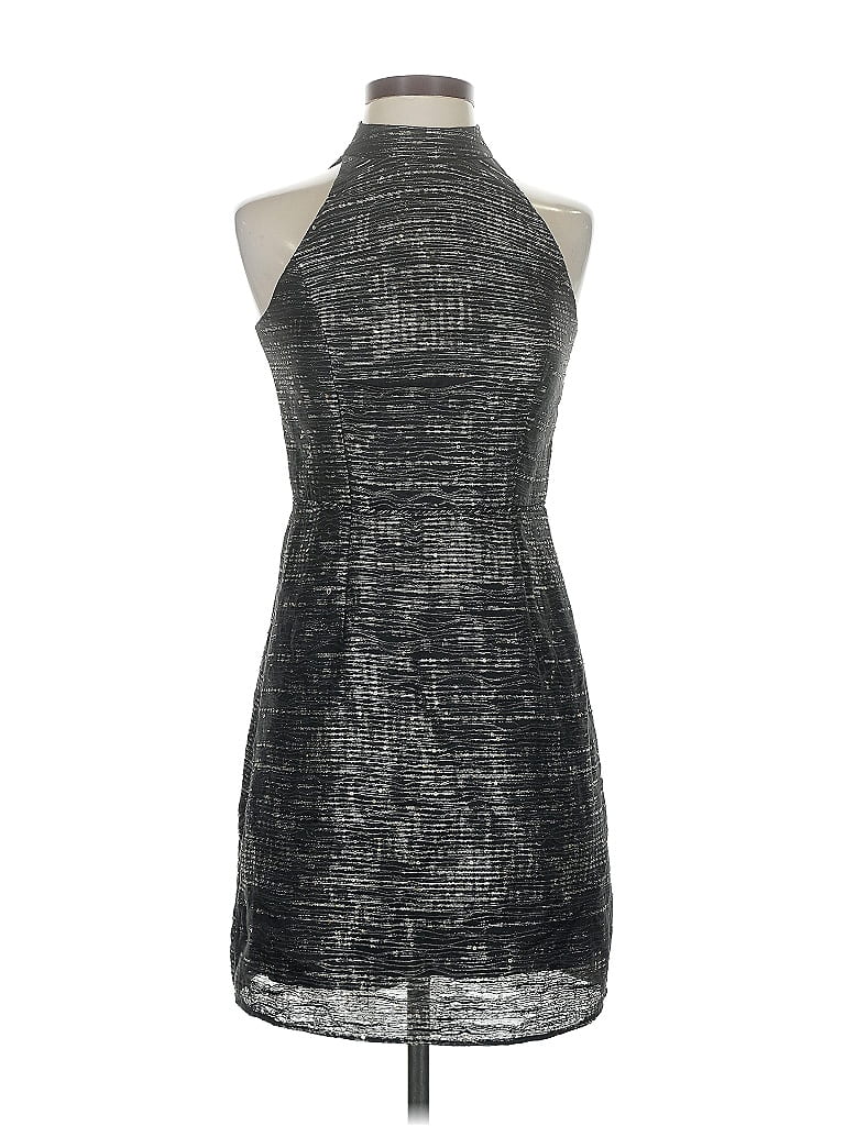 Pre-owned Aidan Mattox Cocktail Dress In Gray