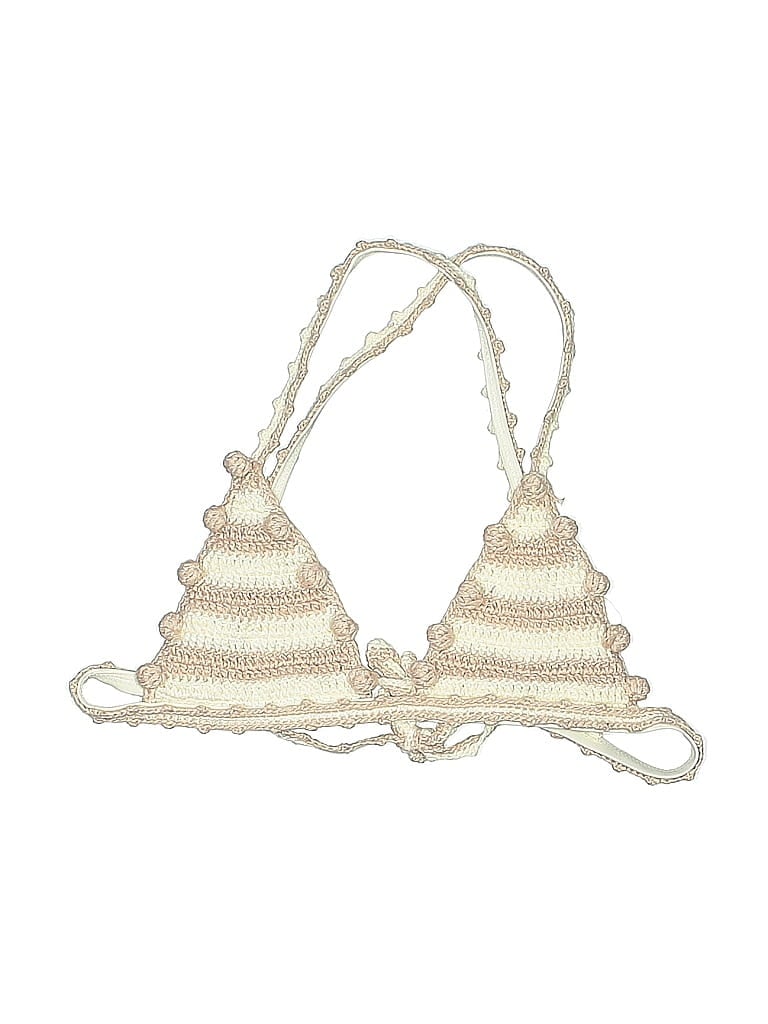 Pre-owned Tularosa Swimsuit Top Ivory Swimwear In White