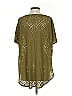 Calypso St. Barth Green Short Sleeve Blouse Size S - photo 2