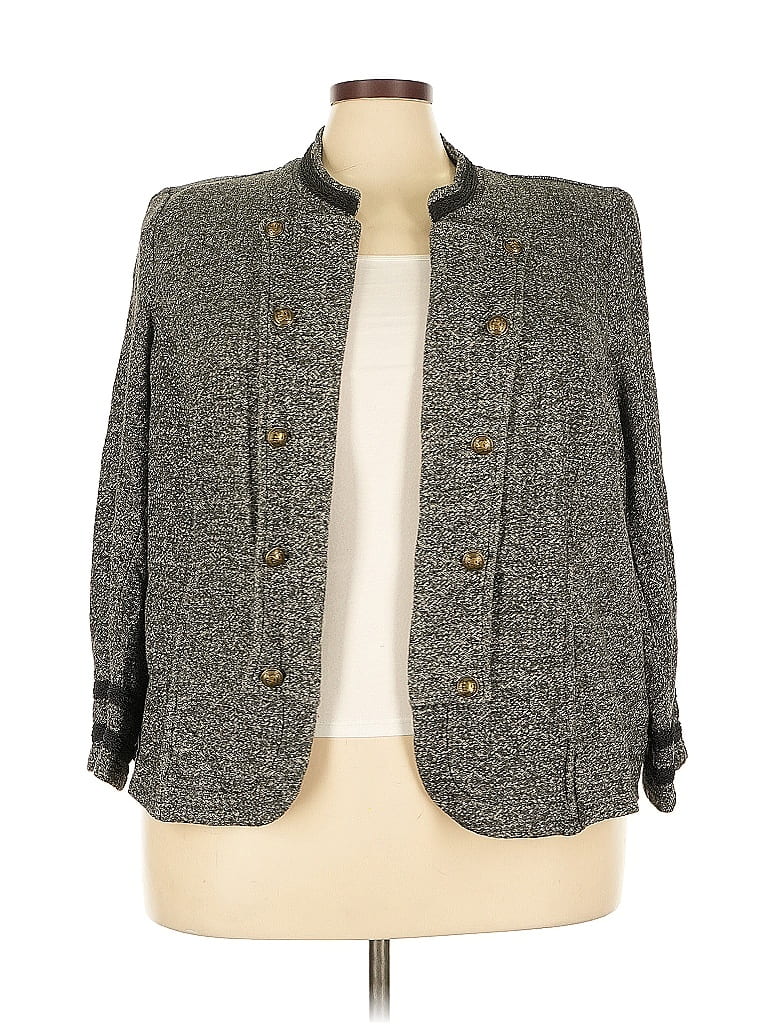 Pre-owned Tommy Hilfiger Blazer Jacket In Gray