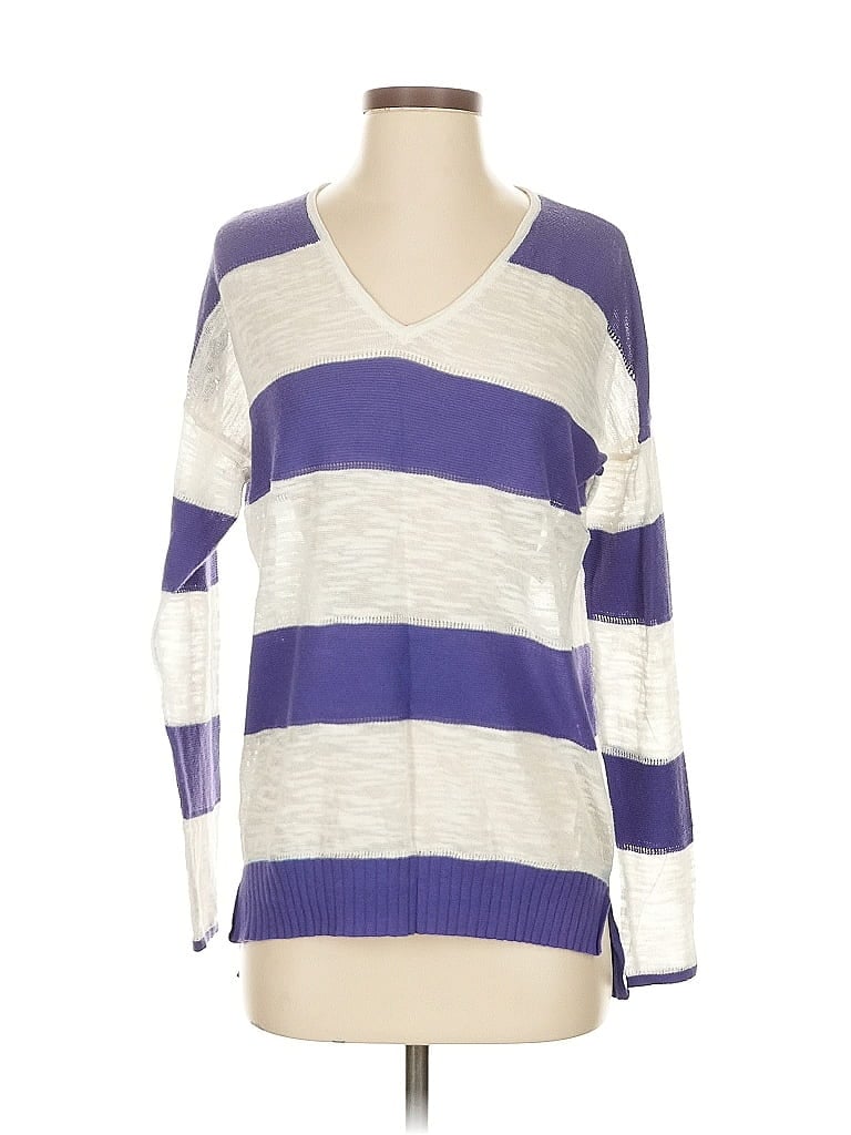 Pre-owned Sisley Paris Pullover Sweater In Purple