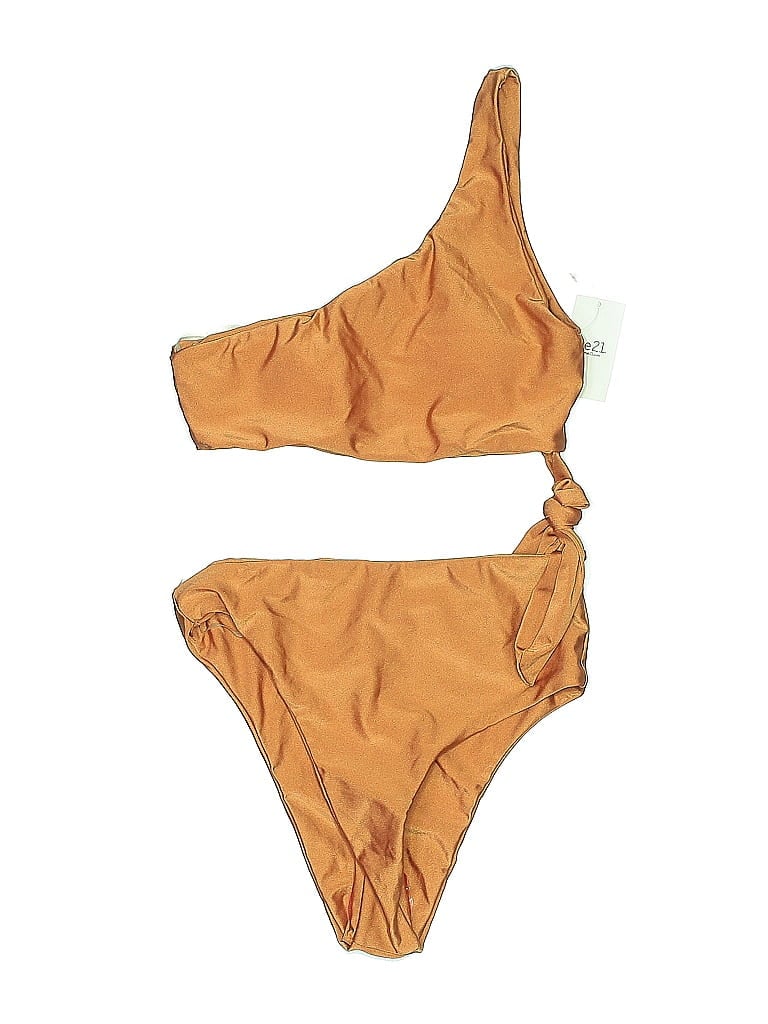 Pre-owned Hot Kiss One Piece Swimsuit In Brown