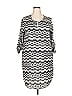 Mossimo 100% Polyester Chevron-herringbone Gray Casual Dress Size XXL - photo 1