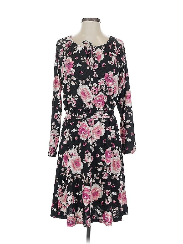 Pre-owned Lularoe Casual Dress In Black