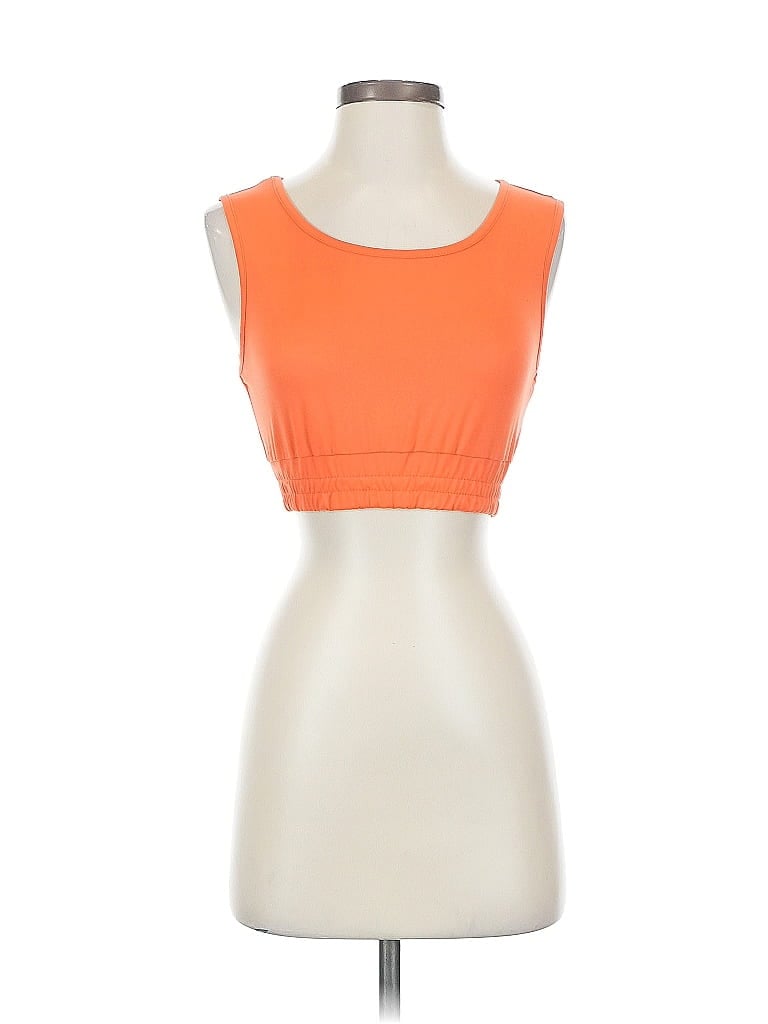 Pre-owned Shein Sleeveless T-shirt In Orange