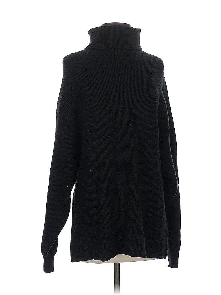 FREE PEOPLE Pre-owned Turtleneck Sweater In Black