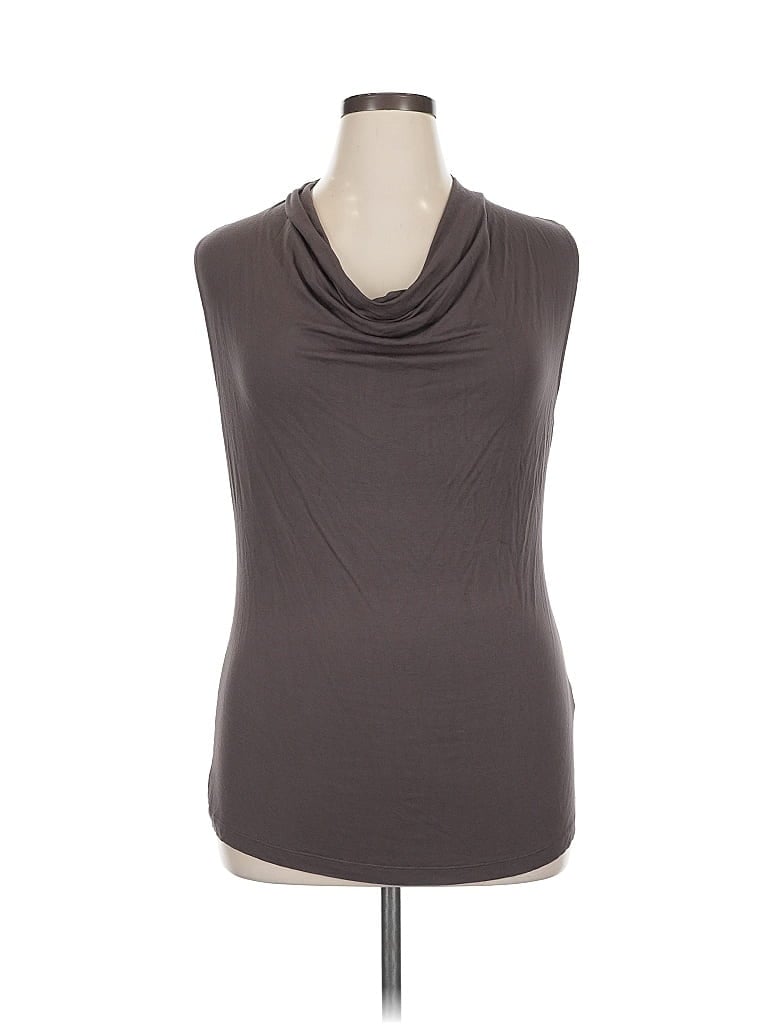 Pre-owned Cable & Gauge Long Sleeve Top Brown Tops