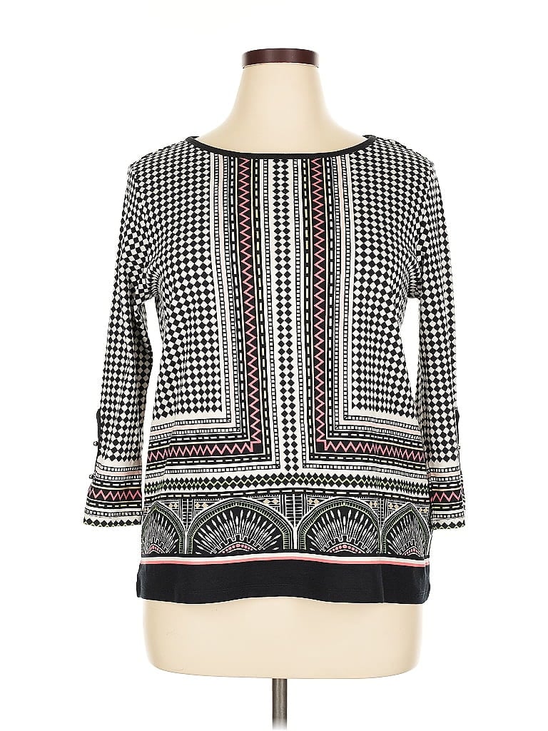 Pre-owned Rafaella Cardigan Sweater In Black