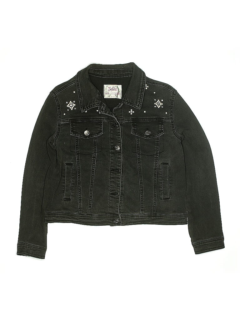 Click to view more detailed imagery on our partner's website Pre-owned Justice Kids' Denim Jacket In Black