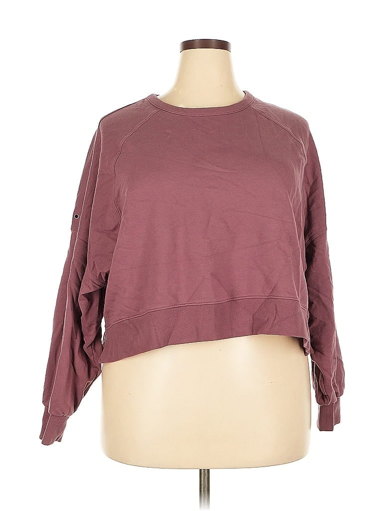 Pre-owned Flx Sweatshirt In Burgundy